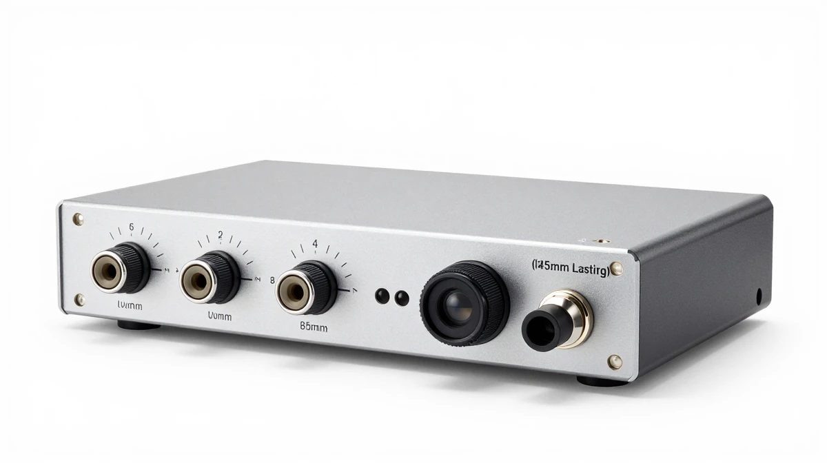 Professional plug-and-play audio interface with simple two-input design