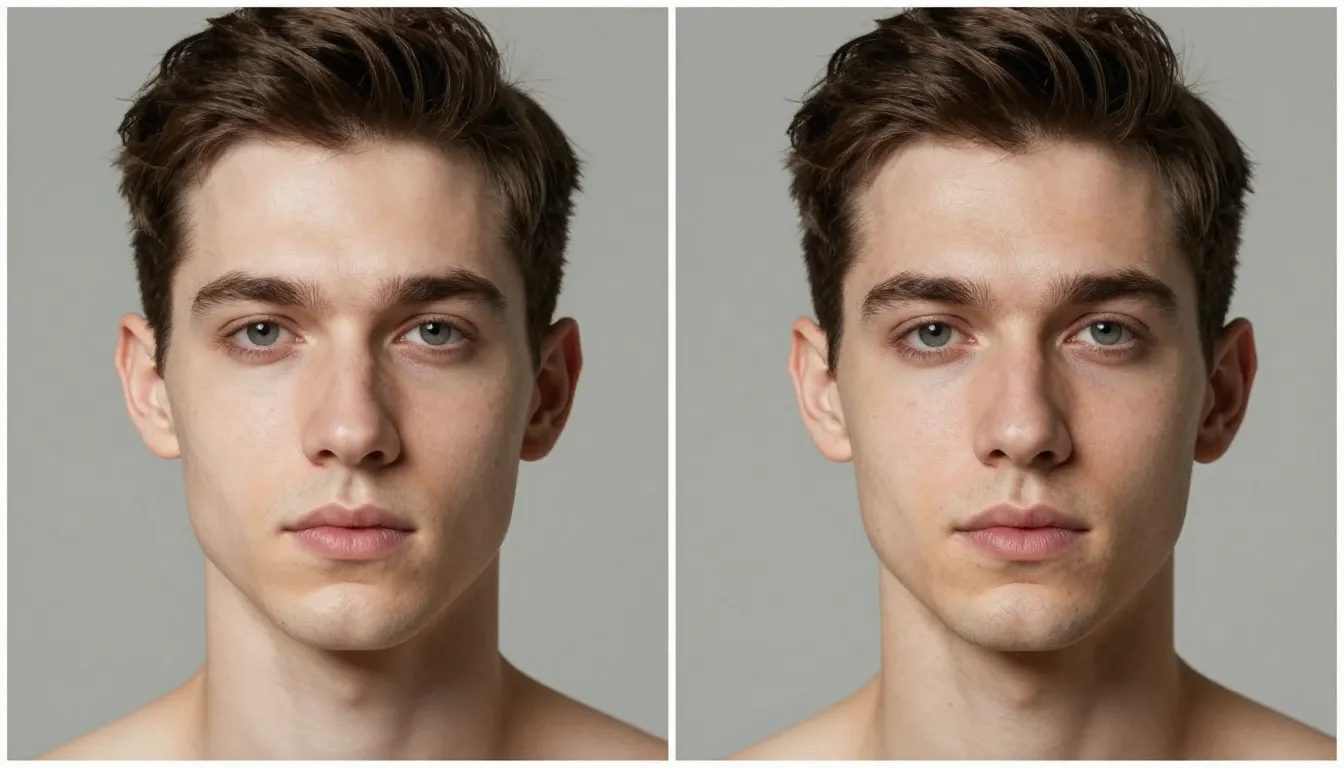 Comparison of a fake-looking AI image next to a photorealistic one