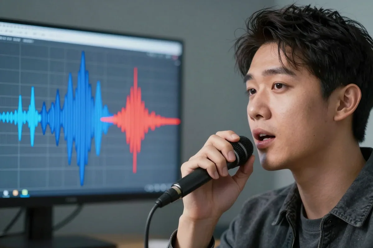 Spectrogram comparison of real human voice versus AI-generated synthetic voice showing spectral differences