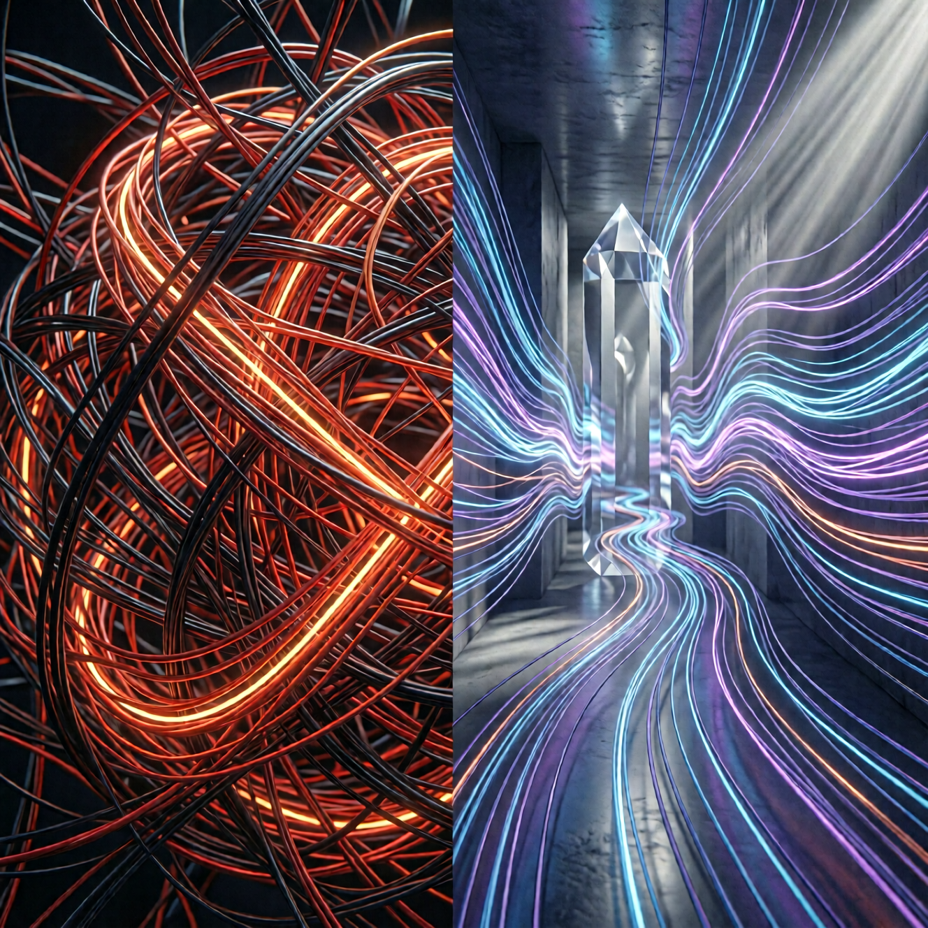 ComfyUI complex node workflow versus Imagera AI simple interface comparison