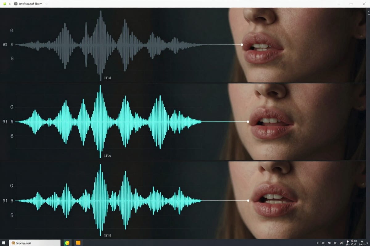 Side by side comparison of two AI lip sync platforms on modern desk setup