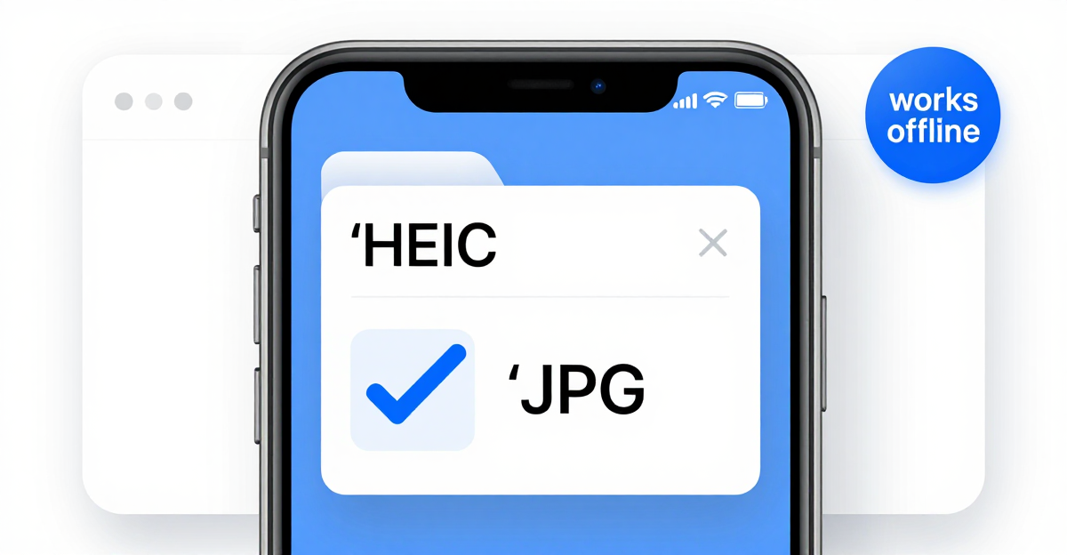 Convert HEIC to JPG Free — No Upload, Private