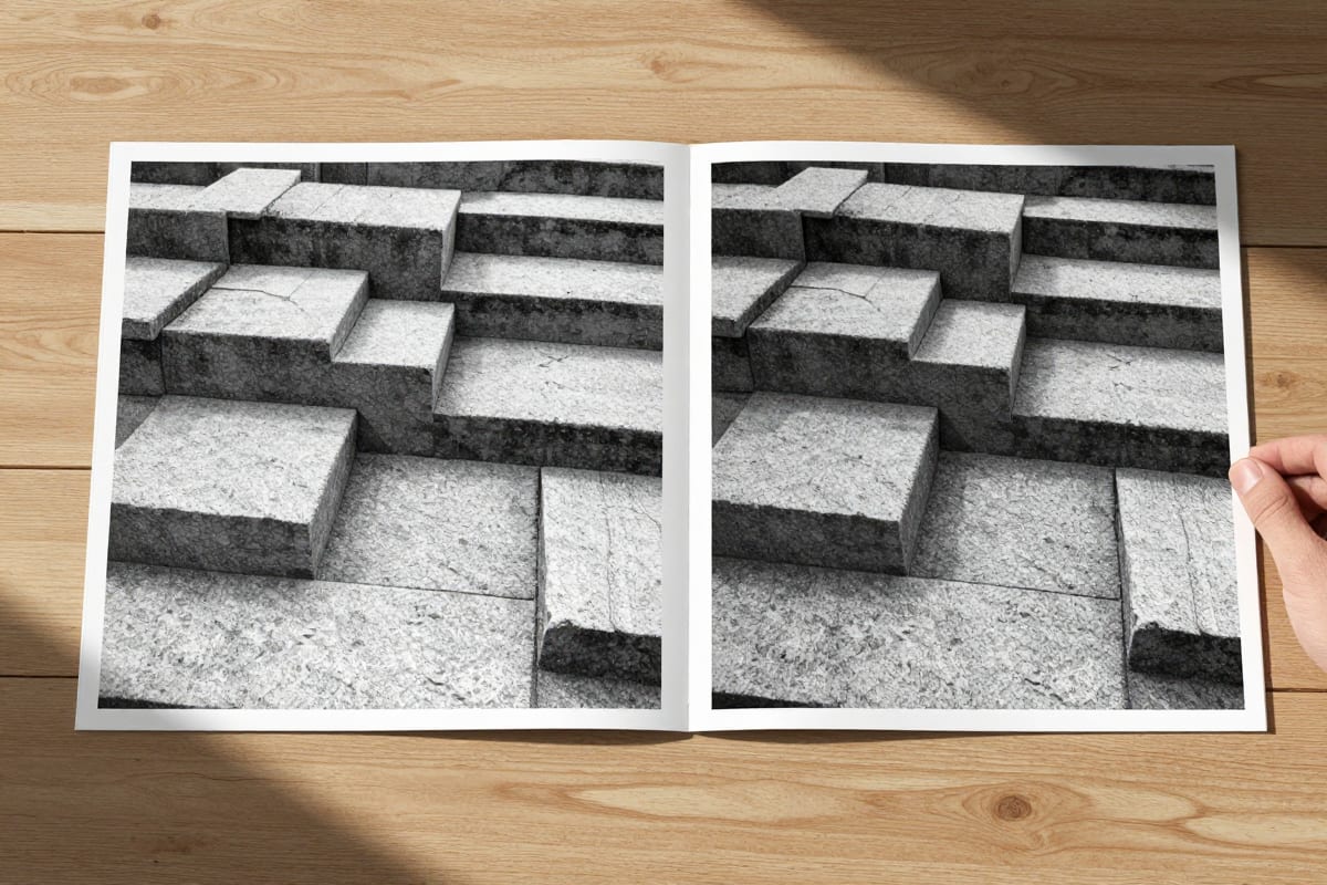 before and after 16k upscaled ai stock image at 300 dpi