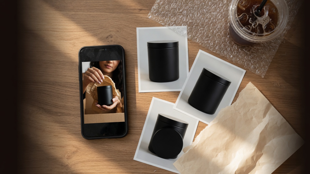 UGC-style product ad setup