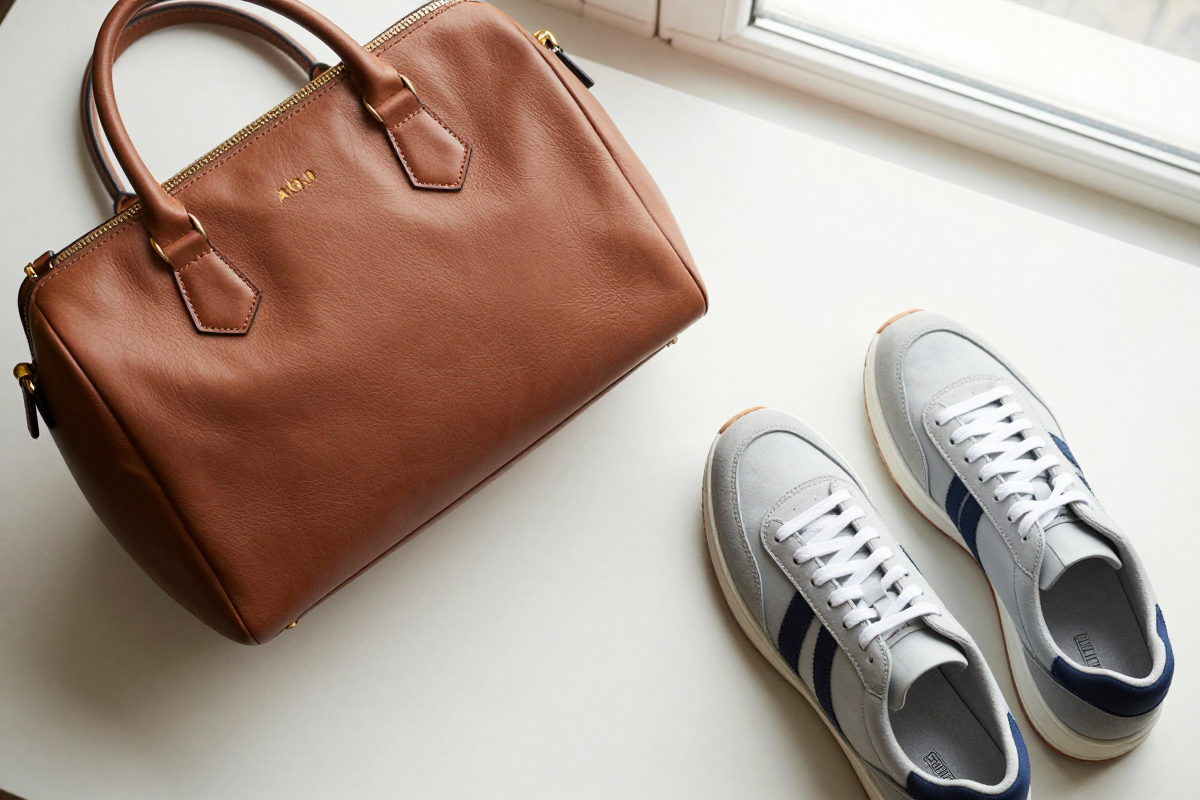 Sharp e-commerce product photography flat-lay illustrating faithful detail enhancement