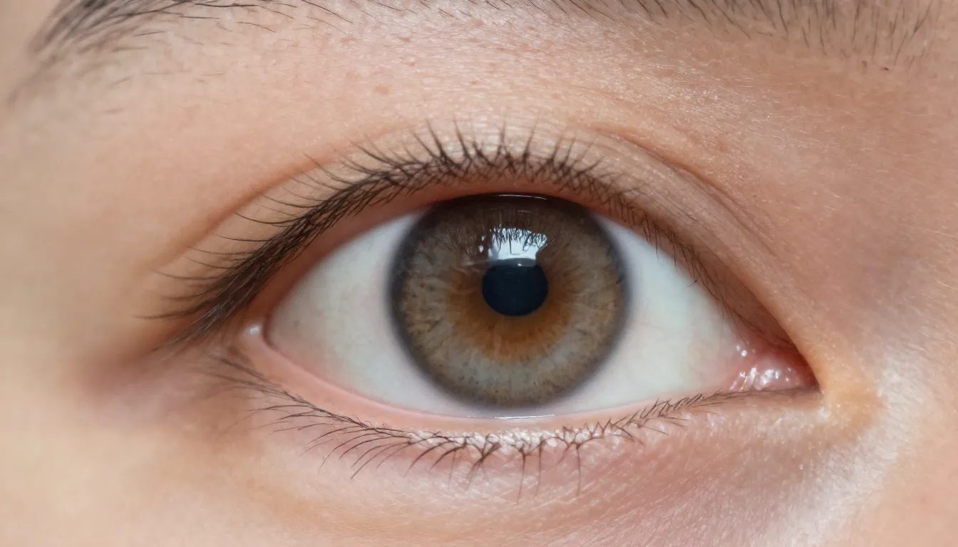 Macro close-up of an eye and skin showing pores and micro-detail a real camera captures