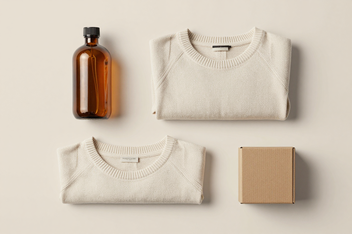 Multiple products staged with consistent catalog backgrounds for marketplace listings