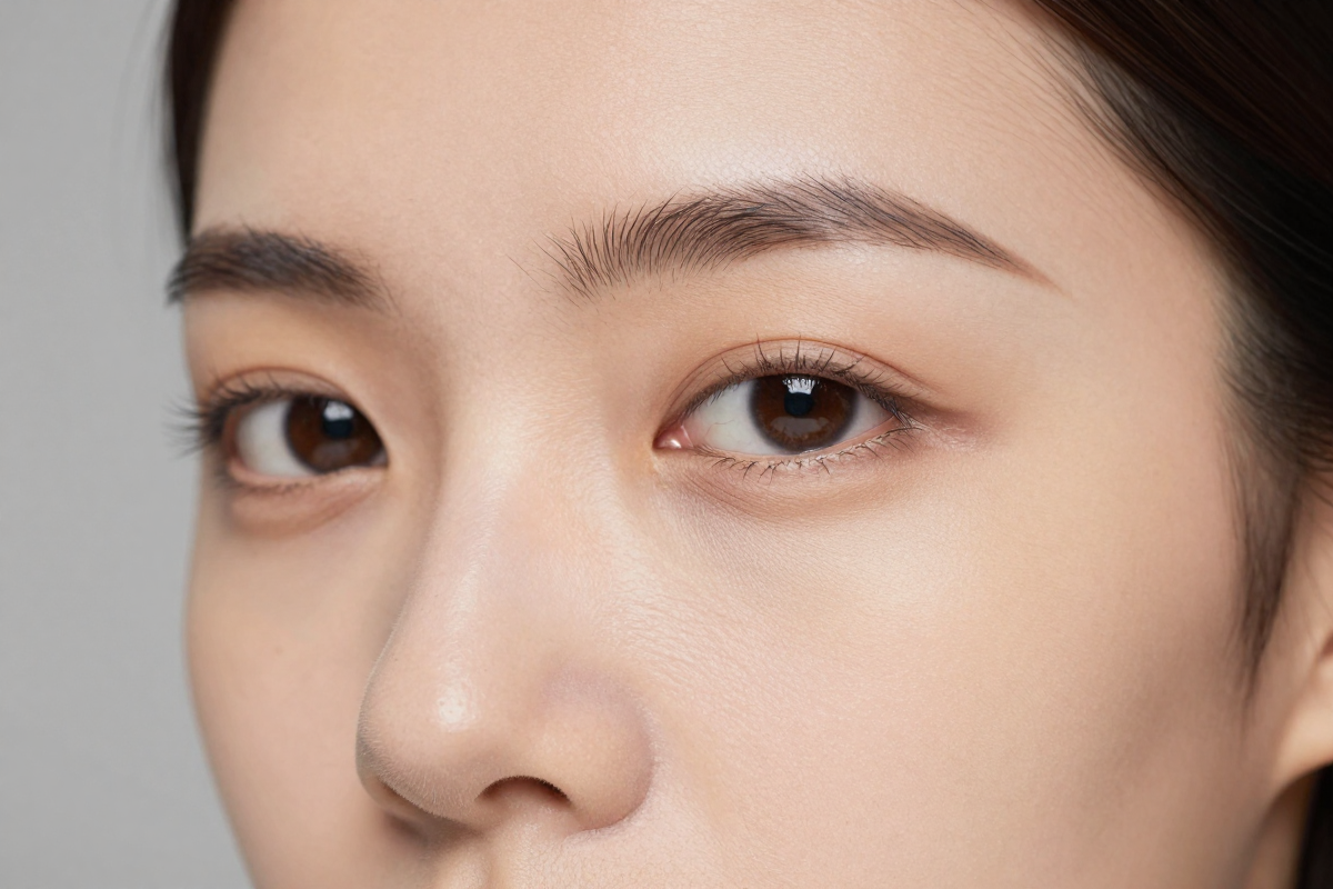 A portrait enhanced to show realistic skin texture rather than an over-smoothed look