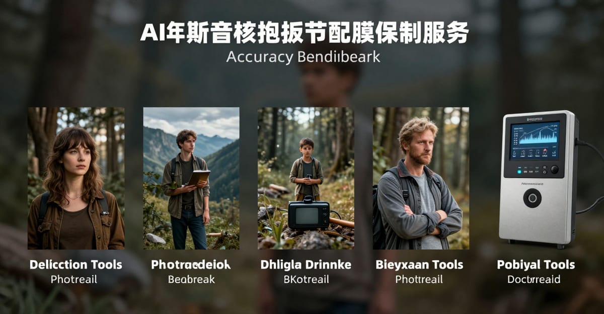 Dashboard showing multiple AI image detection tools analyzing the same photograph with different confidence scores