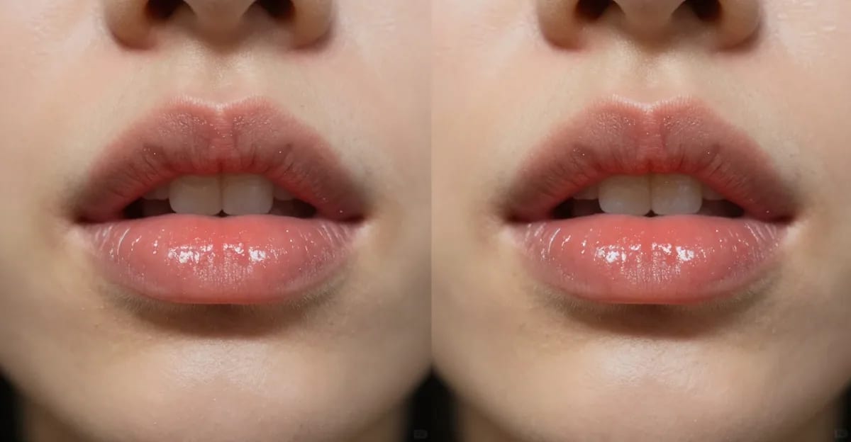 Side-by-side comparison interface showing two AI lip sync tools with feature comparison checkmarks and quality metrics