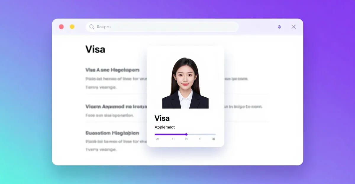 Compress a visa application photo to meet the KB file-size limit in a browser — no upload
