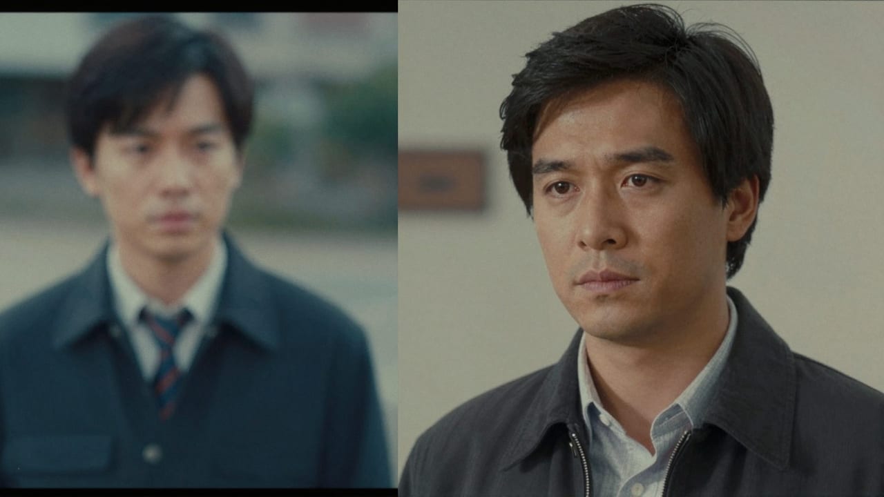 Side-by-side comparison of a blurry low-resolution video frame transformed to sharp 8K quality using AI video enhancement