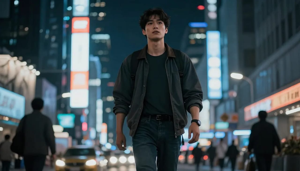 Cinematic character-driven AI video frames suggesting Kling-class motion quality
