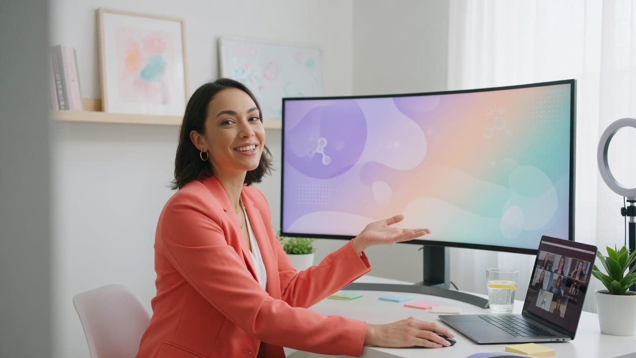 Looking clear and credible while presenting or teaching online