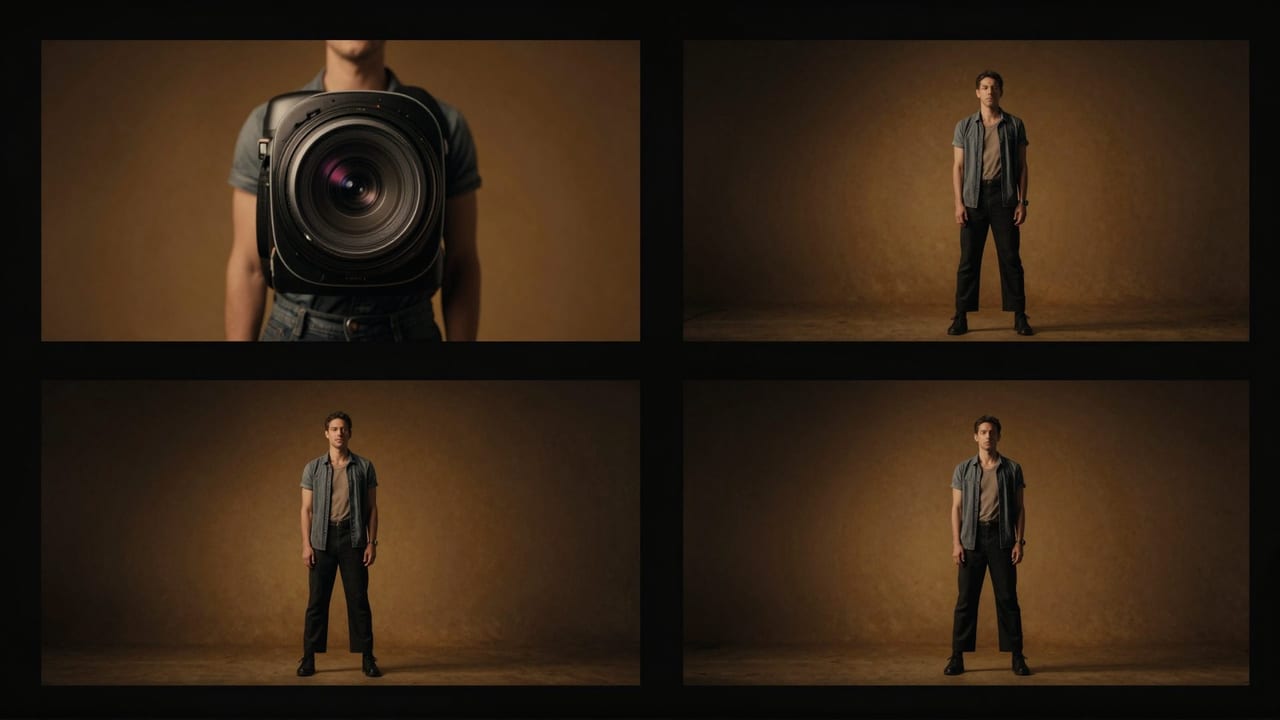 A cinematic multi-shot reel sequence created from a single product photo using AI