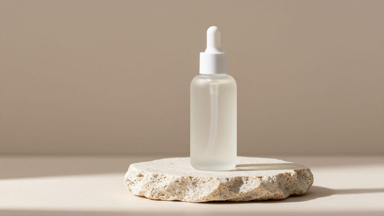 A grid of product photos on the left transforming into a polished vertical product reel on a phone screen on the right