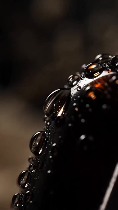 A frame from a Macro Details product reel generated by the Imagera Product Reel Maker — extreme close-up of texture and craftsmanship, built from the same product photo