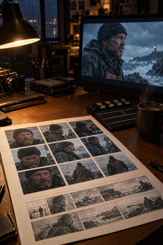 A story becomes a sheet, then a film.