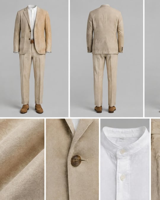 Outfit ID — one sheet, every shot.