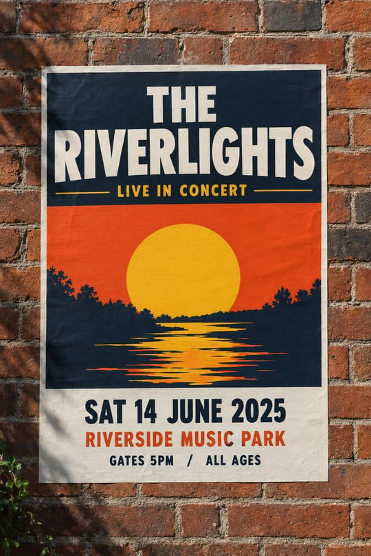 A poster whose lettering is spelled right.