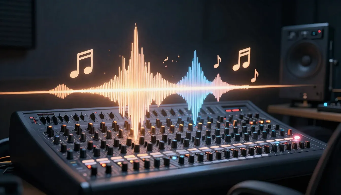 AI-generated music track output ready for download from Imagera
