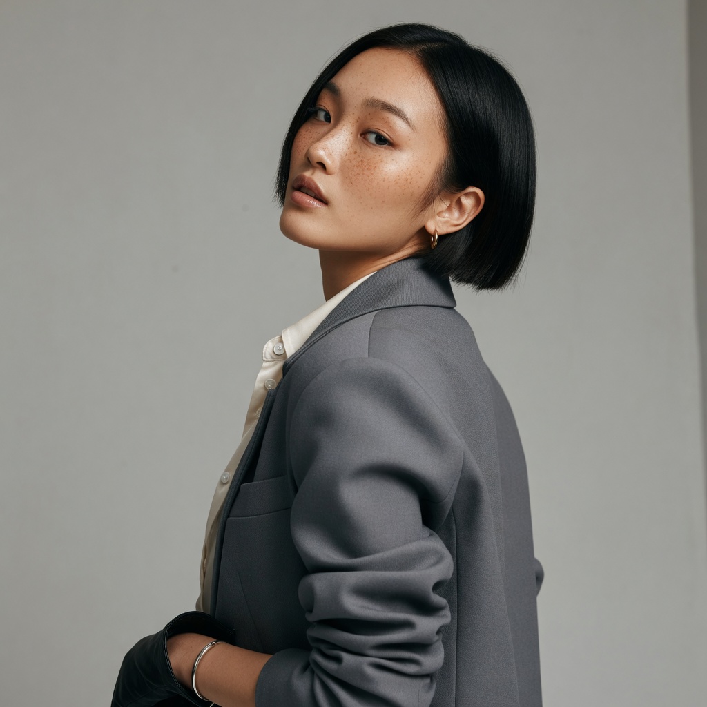 Look over shoulder — same face, new pose